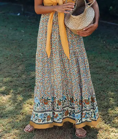 Gypsy Maxi Skirt Lace