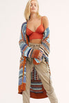 summer Hippie Style Cotton Knit Kimono 2021