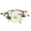 USA White and Pink Flower Wreath USA