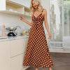 Gypsy Boho Long Dress with Dots mother of the bride