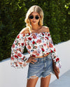 Boho Blouse with Flowers