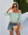 Boho Blouse with Bare Shoulders