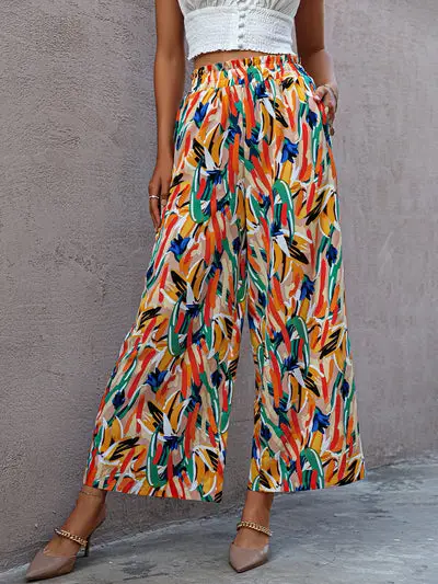 Colorful Flare Pants Hippie