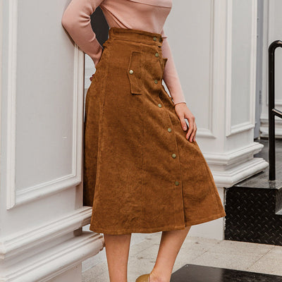 Corduroy Skirt Vintage Cute