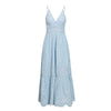 Dusty Blue Boho Dress Sundress