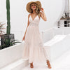 White Boho Prom Dress Plus Size
