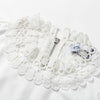 White Lace Boho Bridesmaid Dress Long Sleeve