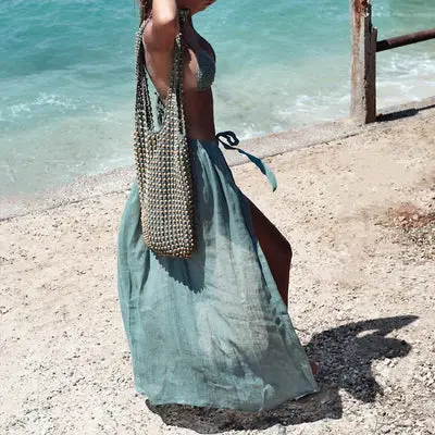 Beach Striped Skirt Beach Dress