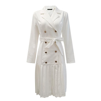 White Boho Coat Dress