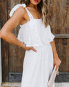 Hippie White Boho Lace Dress Cute