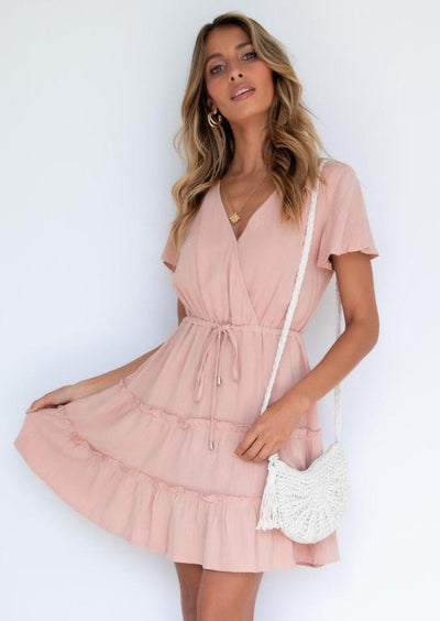Pastel Pink Short Dress