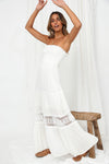 White Boho Beach Wedding Dress 1 Plus Size
