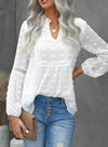 Boho Lace and Embroidery Blouse