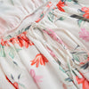 White Floral Boho Maxi Dress Pattern