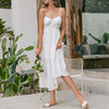White Bohemian Long Dress Style