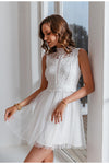 White Lace Boho Dress Plus Size