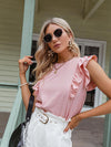 Chic Blouse with Ruffled Sleeves