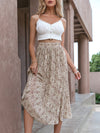 Pleated Boho Summer Skirt Long Sleeve