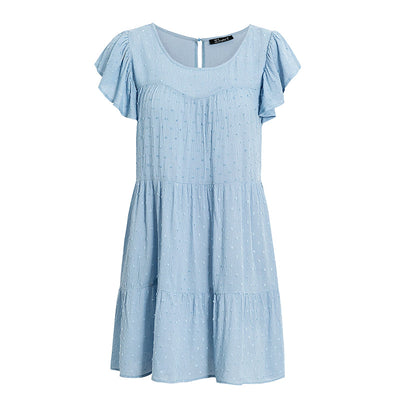 Bohemian Cute Blue Short Dress Style