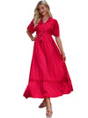 Bohemian Red Maxi Dress Gypsy