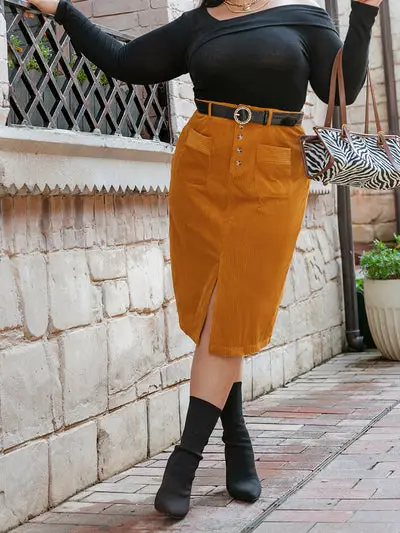 Plus Size Vintage Skirt Vintage