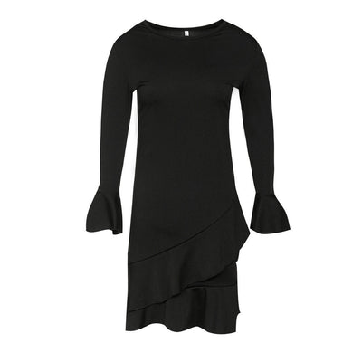Black Boho Dress Short Style