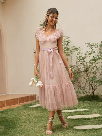 Boho Flower Girl Dresses Pink 2022