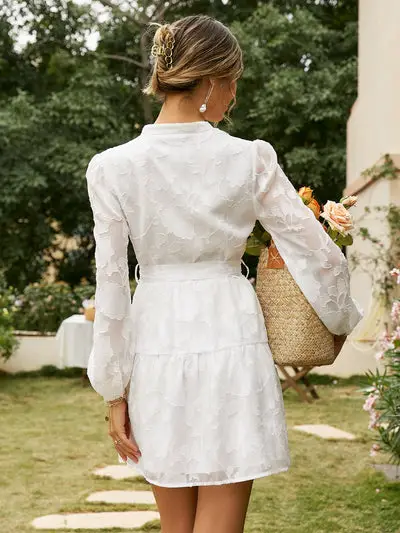 White Boho Cocktail Dress 1 Sundress
