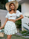 Boho Ruffle Mini Skirt Beach Dress
