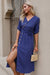 Bohemian blue midi dress