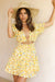 Boho summer yellow dress