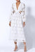 Boho White Lace Dress With Sleeves 2022