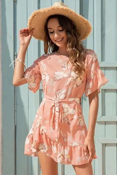 flower Boho Summer Dress 2021 for sale
