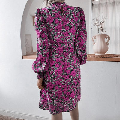 Lace Classic Flower Dress Retro