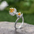 2022 Real Lotus Fun 925 Sterling Silver Natural Handmade Designer Fine Jewelry Adjustable Fresh Blossom Rings for Women Grunge