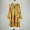 cheap Yellow Boho Short Dress Lace