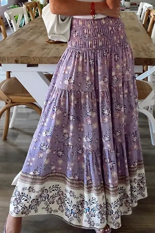 FOI 4XL 5XL 6XL Plus Size Indian Gypsy Skirt Rayon for Women Ethnic Hippie  Falda Black - ShopStyle
