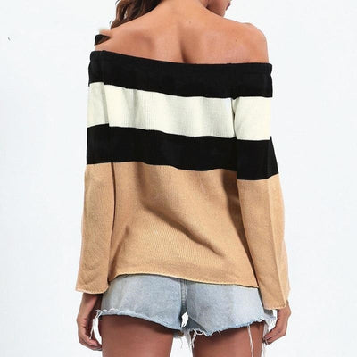 2021 Autumn Stripe Sweater Ethnic