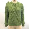 summer Khaki Green Sweater Jacket Vintage