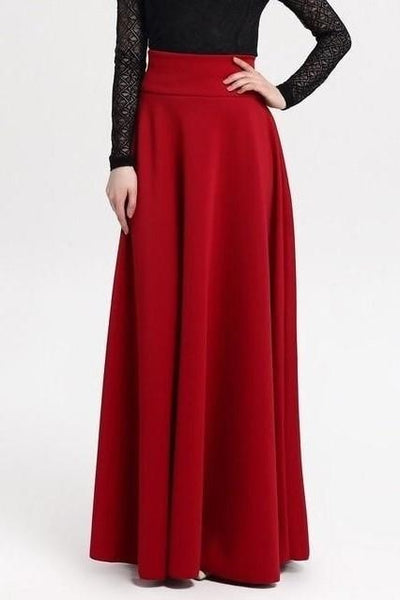 formal Very Long Skirt Boho Red Cowgirl