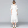 wedding guest Boho Chic Dress White Long Lace for sale
