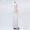 2022 White Maxi Dress Boho Summer Lace Lace