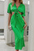 Flashy green beach dress