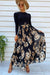 Floral Bohemian Black Dress Floral Clothes