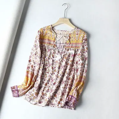 for sale Blouse Long Sleeve Floral Print women
