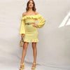 flower Boho yellow dress 2022