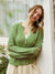 Hippie Khaki Green Sweater Jacket mother of the bride
