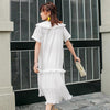 USA White Fluid Dress Long Boho Dress cheap