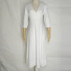maternity White Long Dress Boho Wedding Cowgirl