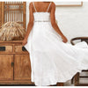 mother of the bride White Maxi Dress Boho Asymmetry bridesmaid dresses